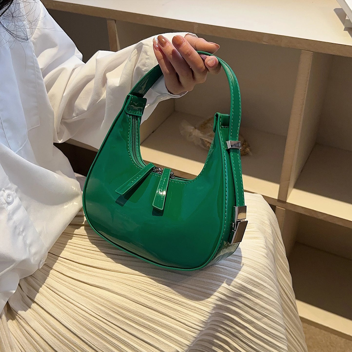 ZELVIA Half Moon Bag Luxury