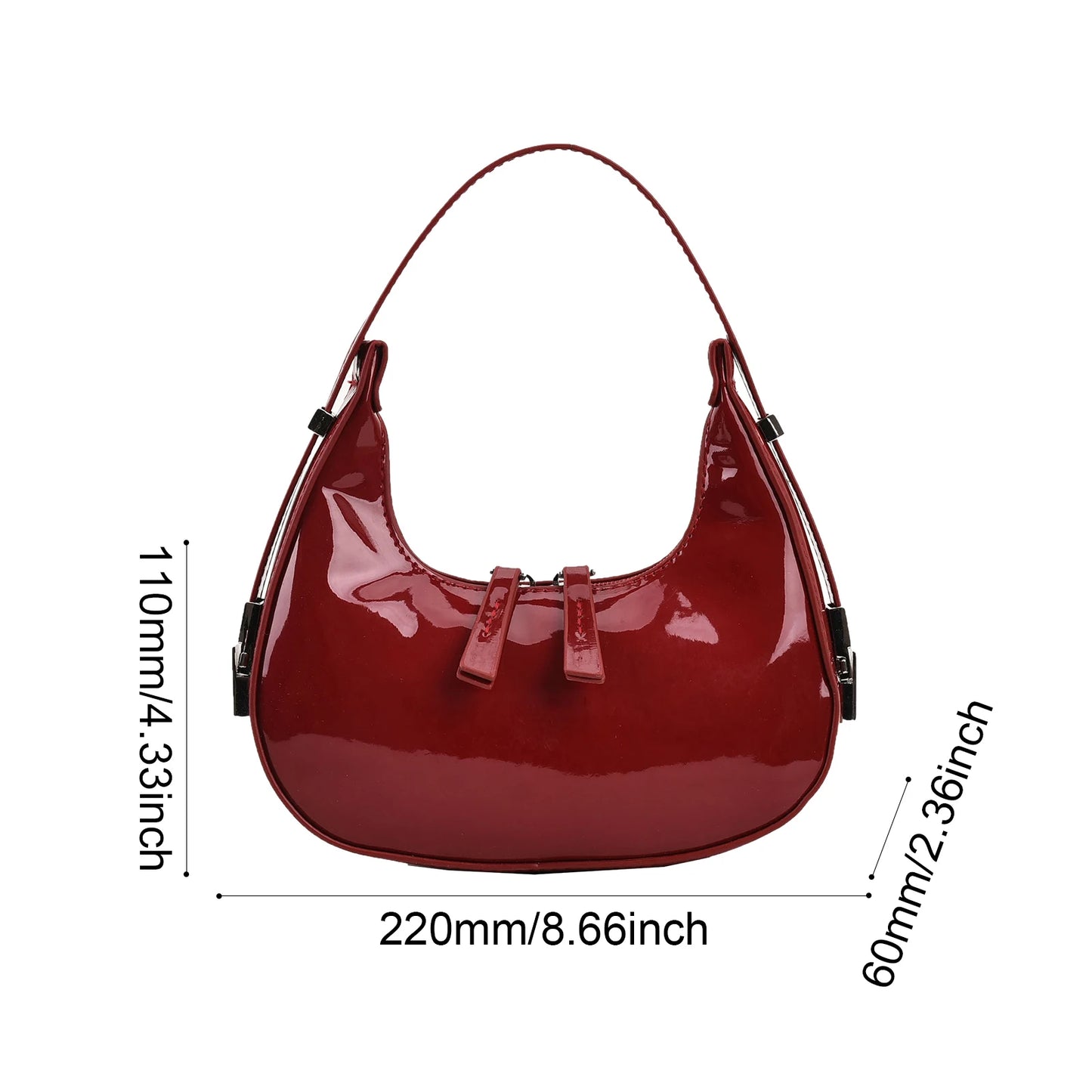 ZELVIA Half Moon Bag Luxury