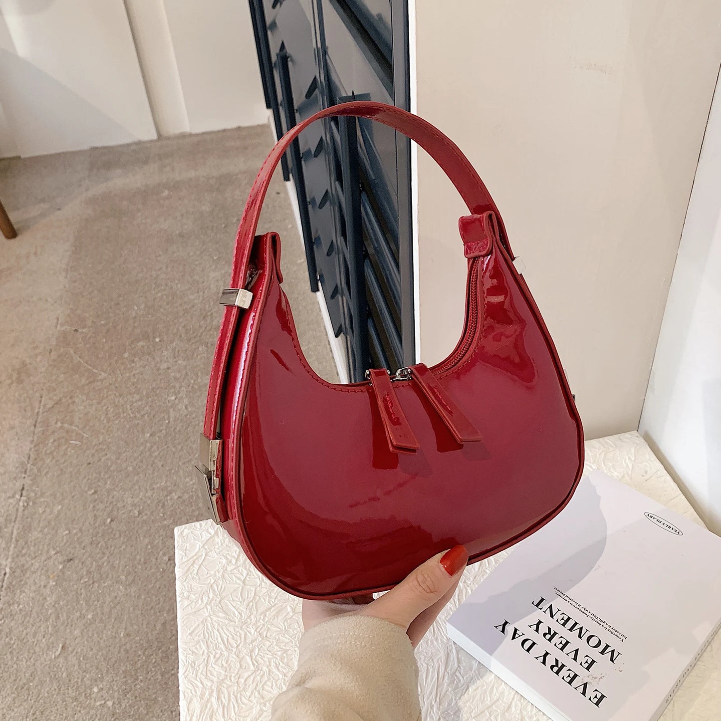ZELVIA Half Moon Bag Luxury