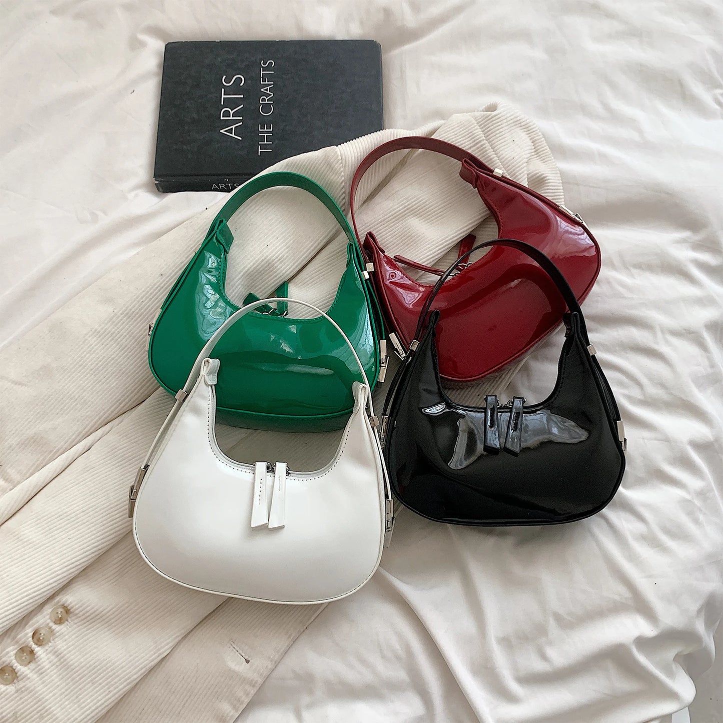 ZELVIA Half Moon Bag Luxury