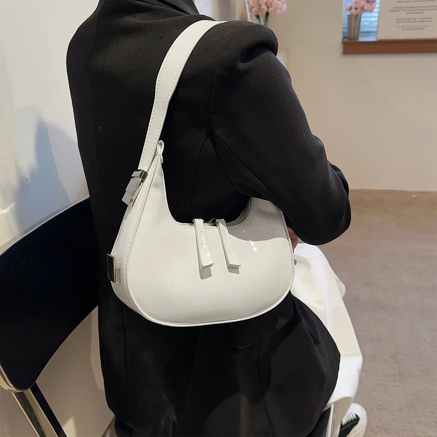 ZELVIA Half Moon Bag Luxury